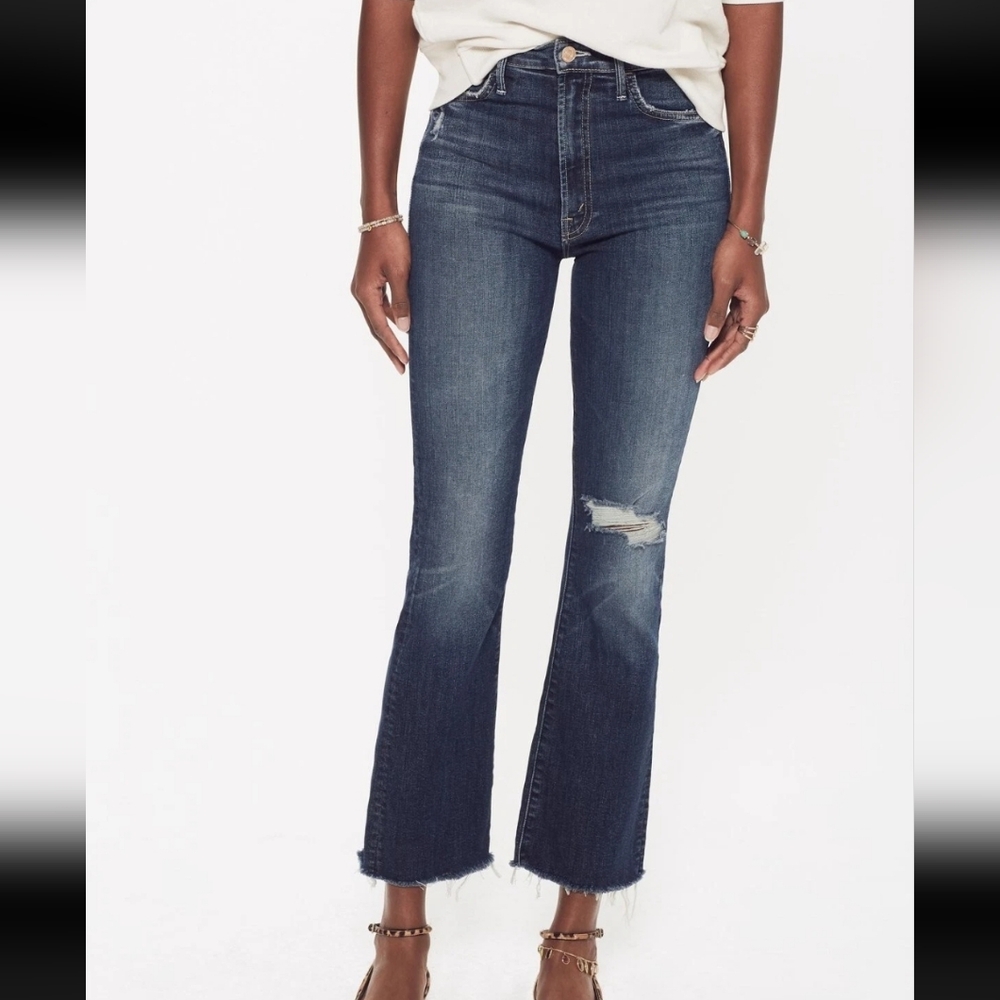 MOTHER Dark Blue Flare Jeans